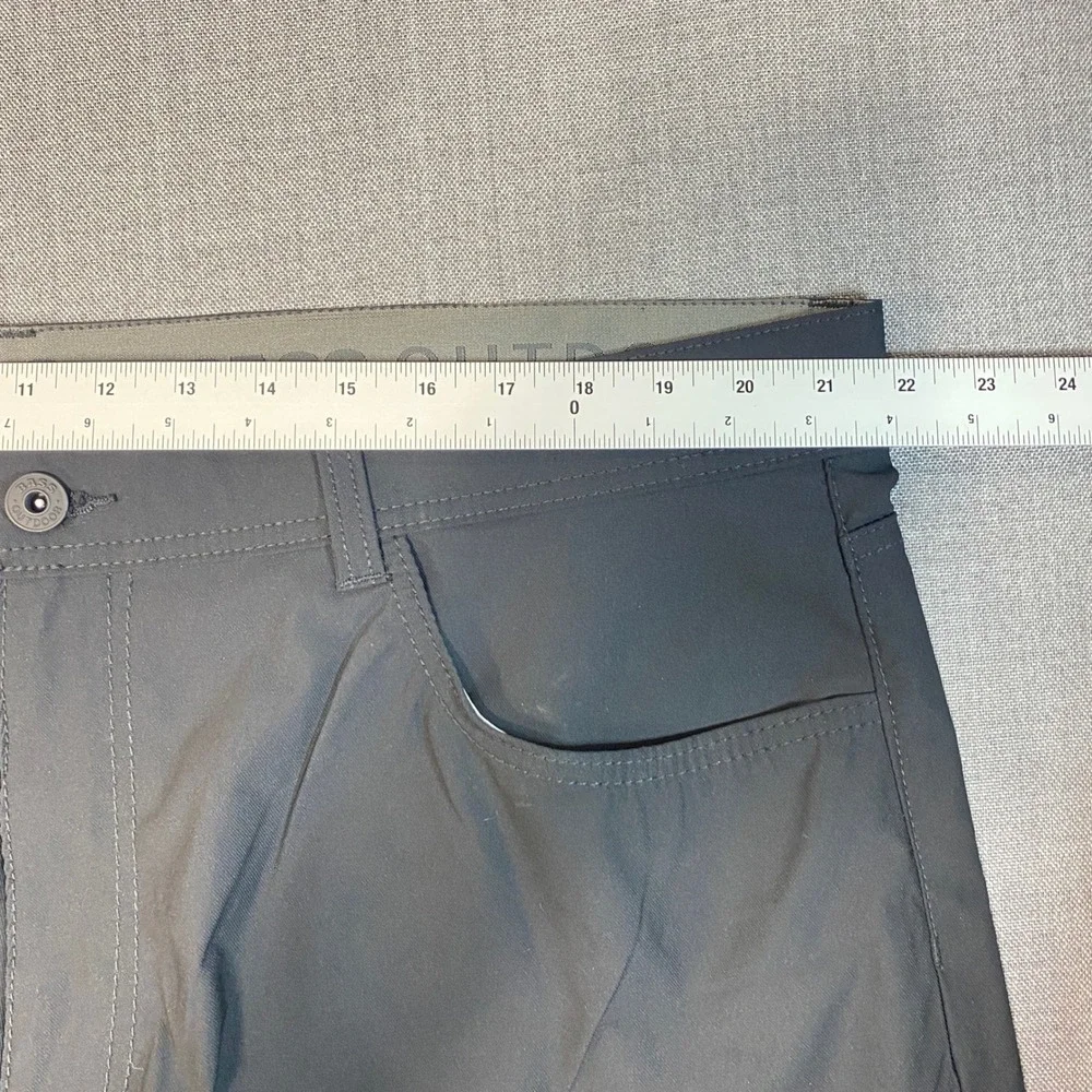 Bass Outdoor Mens Technical Hiking Pants Charcoal Gray Size 42 Straight Leg‎